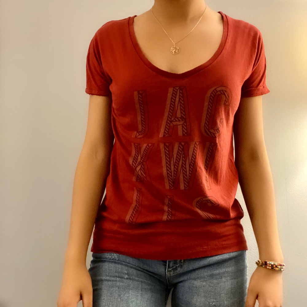 Dark Red Jack Wills T-Shirt